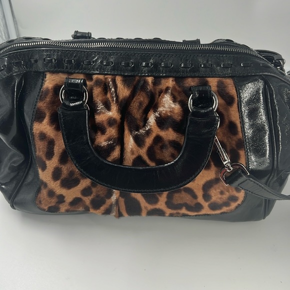 Dolce and Gabbana leather and ponyhair satchel. - Picture 3 of 7